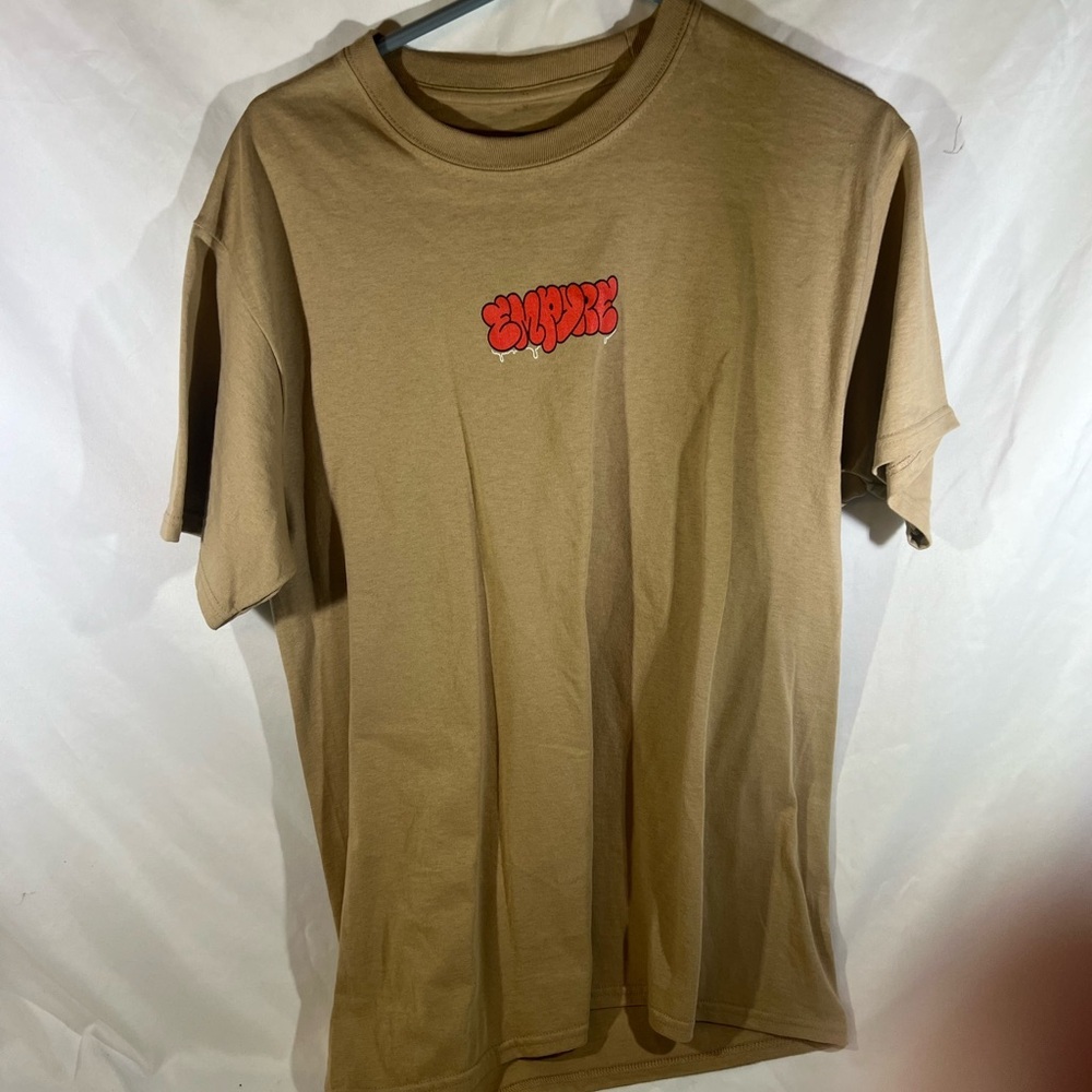 Empyre Tan Tee with Red Graphic